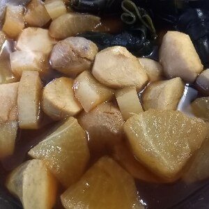 圧力鍋で里芋と大根の煮物♪